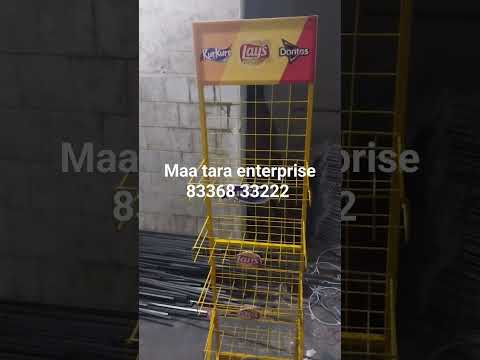 Iron open storage chips display rack, for standard, 5 feet