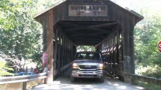 preview picture of video 'White's Covered Bridge - the oldest still in use in Michigan'