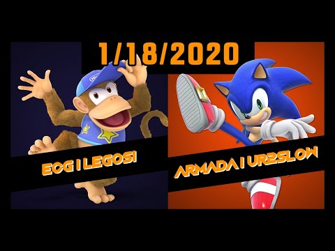 ECG Weekly 1/18/2020 - WSF - ECG | Legosi(Diddy Kong) Vs. Armada | UR2SLOW(Sonic) - SSBU