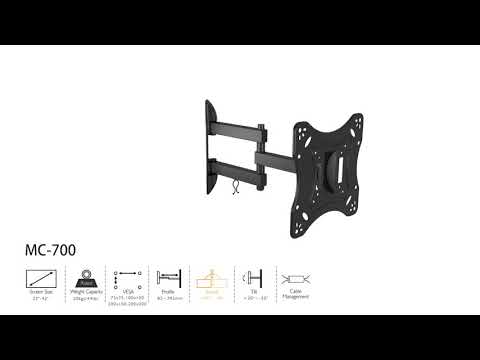 Maclean MC-700 Universal TV Wall Mount Bracket LCD TV LED Plasma 23'' - 42" VESA 20kg Steel