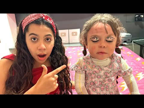 I DID A SPECIAL EYELINER ON ELOAH'S EYES! LOOK AT SARAH'S REACTION!