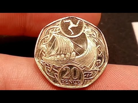 ISLE OF MAN 2018 VIKING LONGBOAT 20 PENCE COIN VALUE + REVIEW
