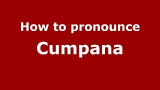 How to pronounce Cumpăna