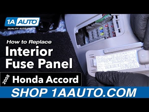 How to Find Interior Fuse Panel 08-12 Honda Accord
