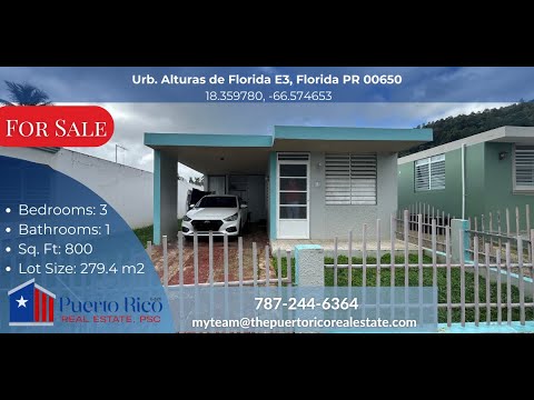 🏡 Charming 3-Bedroom Home in Florida, Puerto Rico – Great Investment Opportunity!