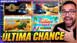 ÚLTIMA CHANCE! Promoções de Simuladores na Steam (Corre!)