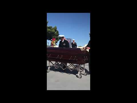 Astronaut Jonny Kim punches his SEAL Trident in Cmdr Seth Stone's Coffin