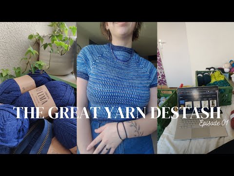 Getting My Yarn Stash Down To ZERO | The Great Yarn De-stash Ep. 01