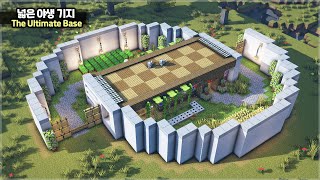 ⛏️ Minecraft Tutorial :: 🏠 Ultimate Survival Base 🪓[마인크래프트 넓은 원형 야생 기지 만들기]