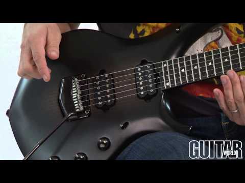 2014 Ernie Ball Music Man John Petrucci Signature Majesty 6 - Polar Noir | USA JP6 Neck Thru DiMarzio Piezo Stainless Steel Frets Matching Headstock Low Serial Number 3.16kg | OHSC image 26