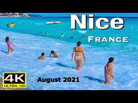 Nice, French Riviera-France Walking tour[4K Ultra HD]