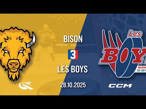 Bison IHC vs Les Boys - Div 3 - 28th October - iceHQ Rec League ice hockey