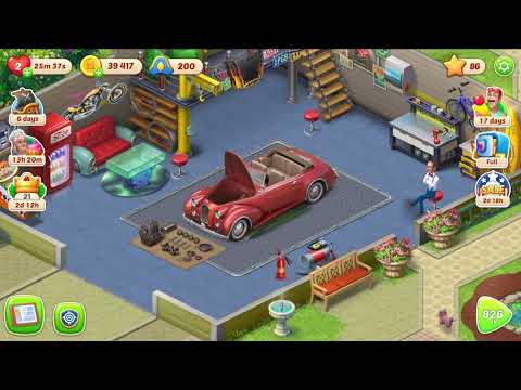 Homescapes 826 Level - 16 moves - NO BooSTERS