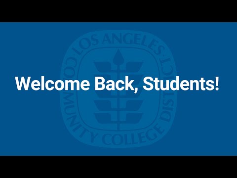 Laccd Online Classes Monday