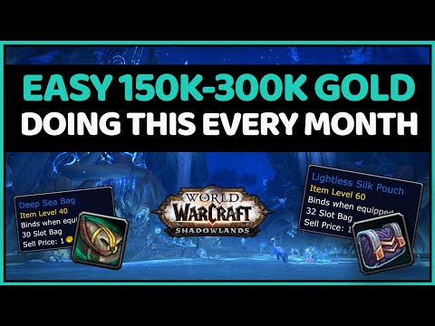 Easy 150k-300k Gold Doing This Every Month | Shadowlands Goldmaking Guide