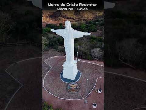 PARAÚNA GOIÁS, PROJETO VISÃO AÉREA - MORRO DO CRISTO REDENTOR.