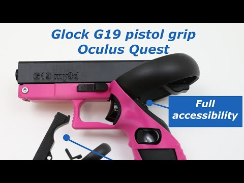 Oculus quest pistol grip Glock G19