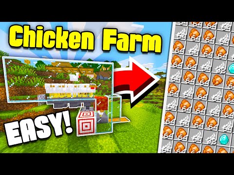 EASIEST Automatic Chicken Farm in Minecraft 1.21+