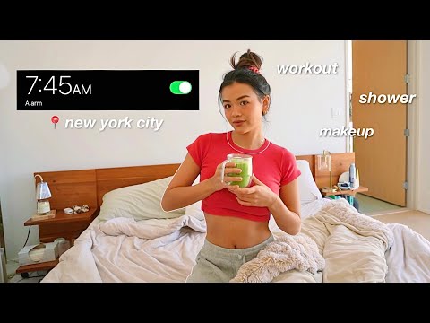 my morning routine in my NYC apartment *productive*