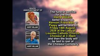 Harry William ~ Long Obituary