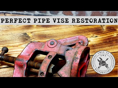 Satisfying tool restoration of a rusty pipe vise