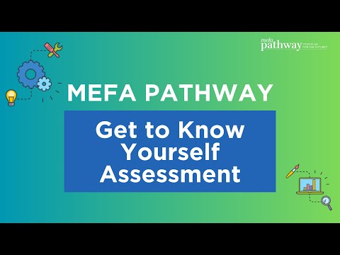MEFA Pathway’s Get To Know Yourself Assessment