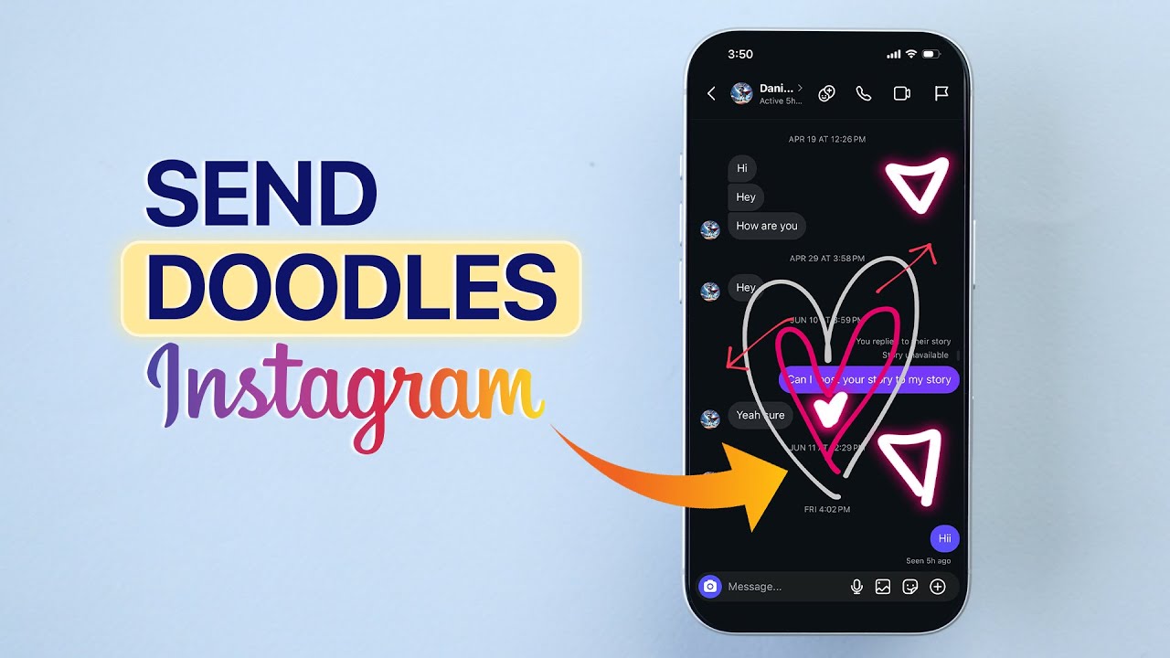 Cara Kirim Doodle di Instagram DM Lengkap dan Mudah