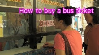 Learn Thai : How to buy a bus ticket in Thai