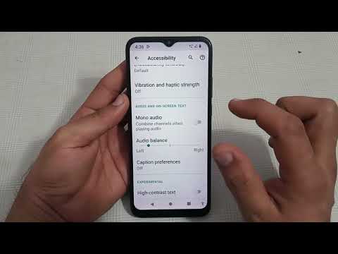 Motorola g30, how to enable high contrast text, Motorola mobile mein high contrast text enable kaise
