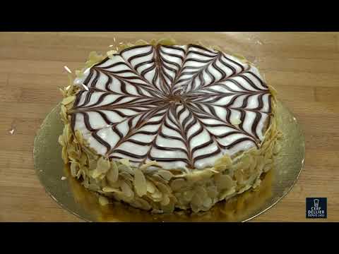 Glacer et marbrer un millefeuille