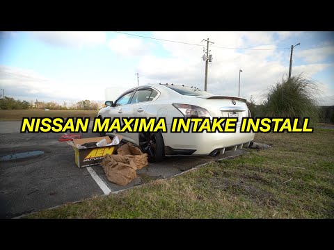 AEM intake install on NISSAN MAXIMA