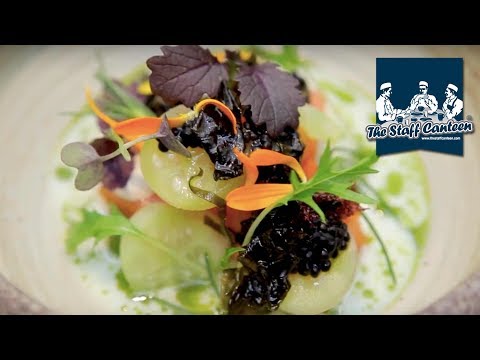 Michelin star chef Nathan Eades creates Maple cured smoked salmon, cucumber ketchup recipe