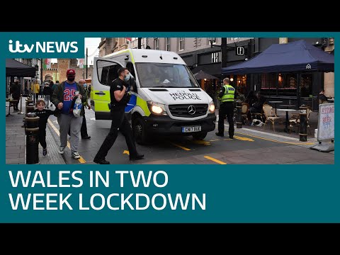 Wales begins 17-day 'firebreak' lockdown | ITV News