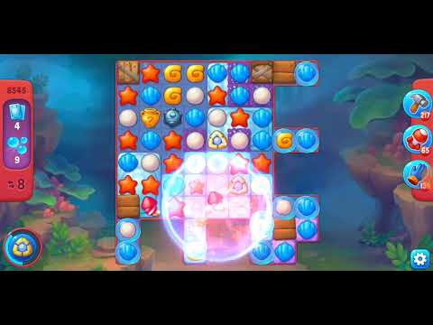 Fishdom. 8545 hard level no boosters and diamonds. 13 moves