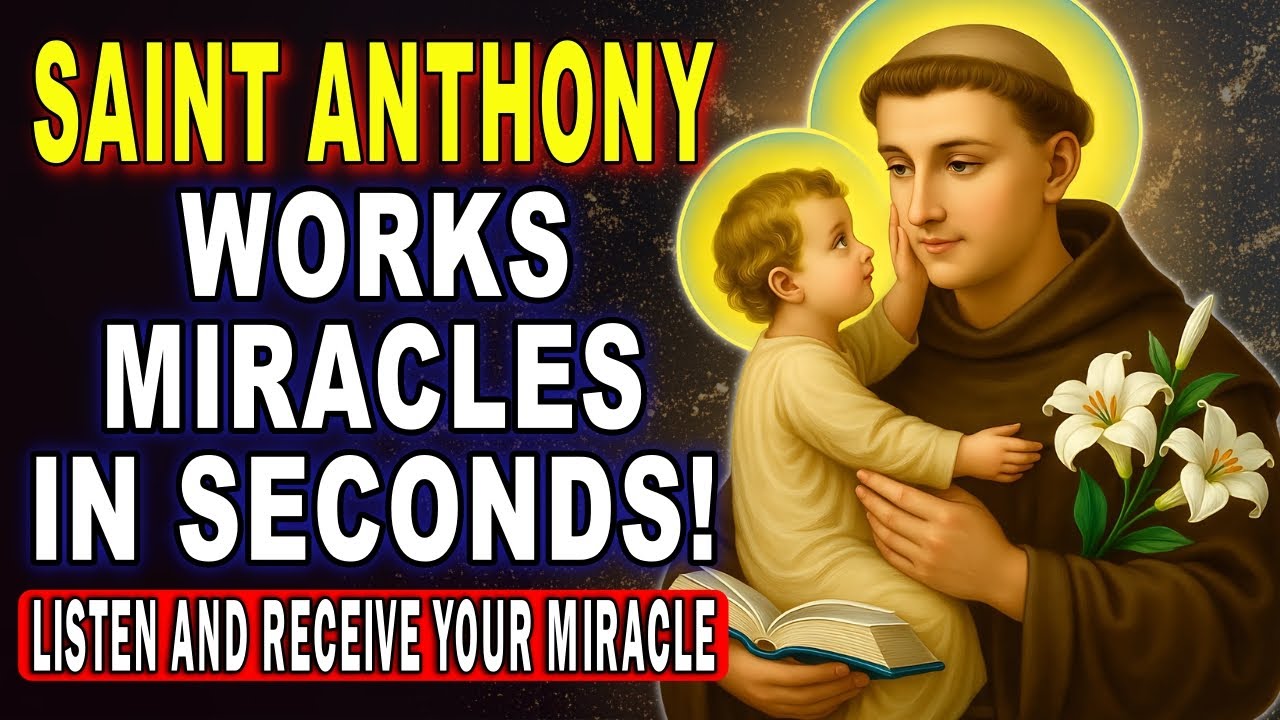 💖SAINT ANTHONY OF PADUA - POWERFUL PRAYER TO RECEIVE AN URGENT MIRACLE🙏