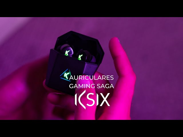 Cuffie da gioco wireless Ksix Saga nere video