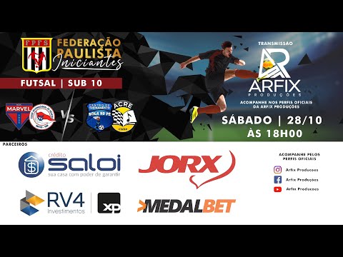 MARVEL INTER x BOLA NO PÉ/ACRE CLUBE - FUTSAL | SUB 10