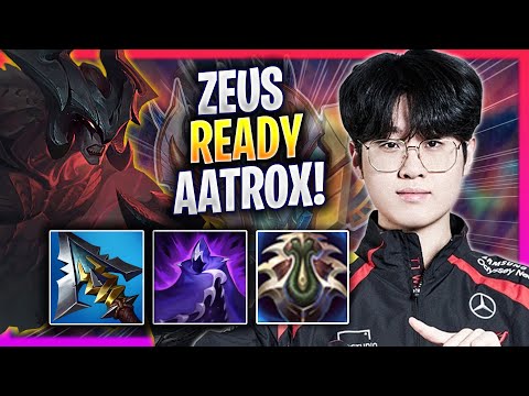 ZEUS IS READY TO PLAY AATROX! - T1 Zeus Plays Aatrox TOP vs Kled! | Season 2024
