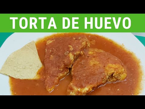 Torta de huevo en salsa para almorzar.- RecetasdeLuzMa