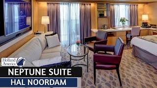 HAL Noordam | Neptune Suite Walkthrough Tour & Review 4K | Holland America Cruise Line