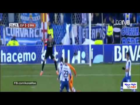Cristiano Ronaldo Amazing Hit the Post ~ Espanyol vs Real Madrid 0-1 (( 21/01/2014 ) HD