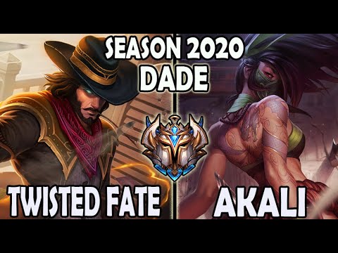 Dade TWISTED FATE vs AKALI Mid - Lol Ranked Korea