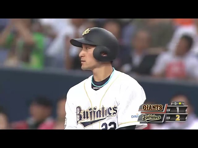 【5回裏】守備に続いて打撃でも!! バファローズ・伊藤 勝ち越し打で先発・西をアシスト!! 2016/5/31 Bs-G