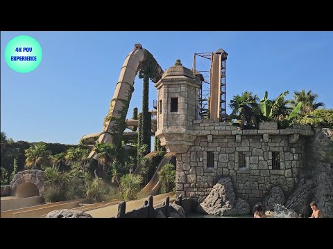 🤯 Tallest Waterslide in Europe! | Caribe Bay Jesolo - All waterslides POV (2025)