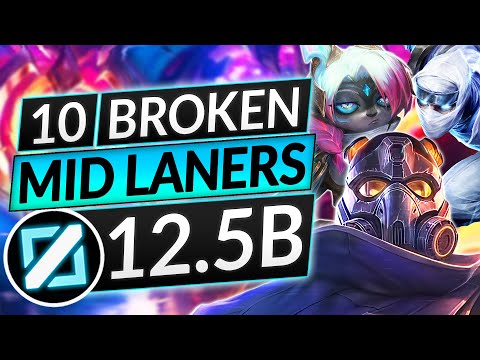 10 BEST MIDLANERS to MAIN in Patch 12.5B - BROKEN Champions to ABUSE - LoL Guide