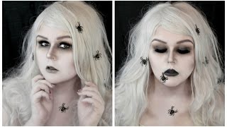 Living Dead Girl Ghost Halloween Makeup Tutorial | Spiders
