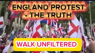 WALK THROUGH THE TRUTH BEHIND THE ENGLAND PROTESTS | London City Walk #england #englandflag #protest