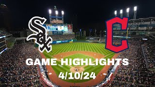 Cleveland Guardians vs Chicago White Sox Highlights 4/10/24