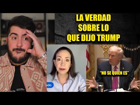 Trump says he DOESN'T KNOW Maria Corina Machado, but the REASON will surprise you.