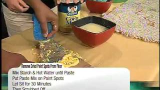 Remove dry paint with household items